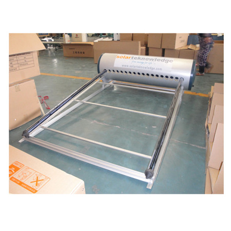 2000 * 1000 * 80mm Plate Plaat Solar Thermal Collector Panel met 0.4mm Selektiewe Swart Chroom Absorber Coating Solar Waterverwarmer